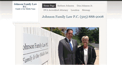 Desktop Screenshot of johnsonfamilylawpc.com